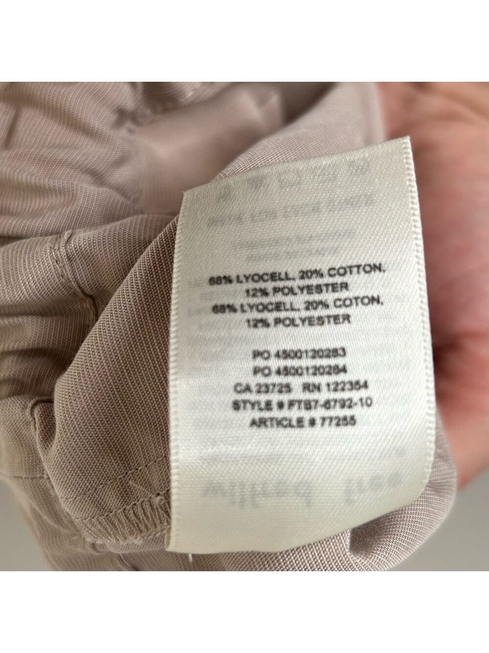 Wilfred Free Jessica Shorts XS Concrete Tan Pullon Lightweight Lyocell Pockets - Picture 7 of 8